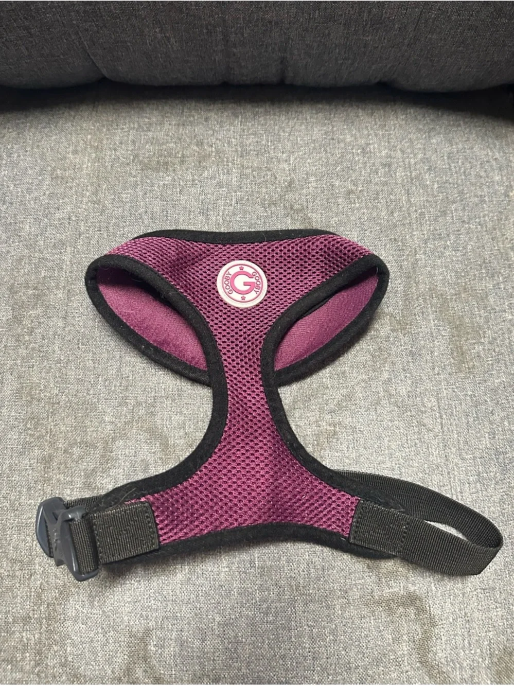 Gooby Purple Soft Mesh Dog Harness